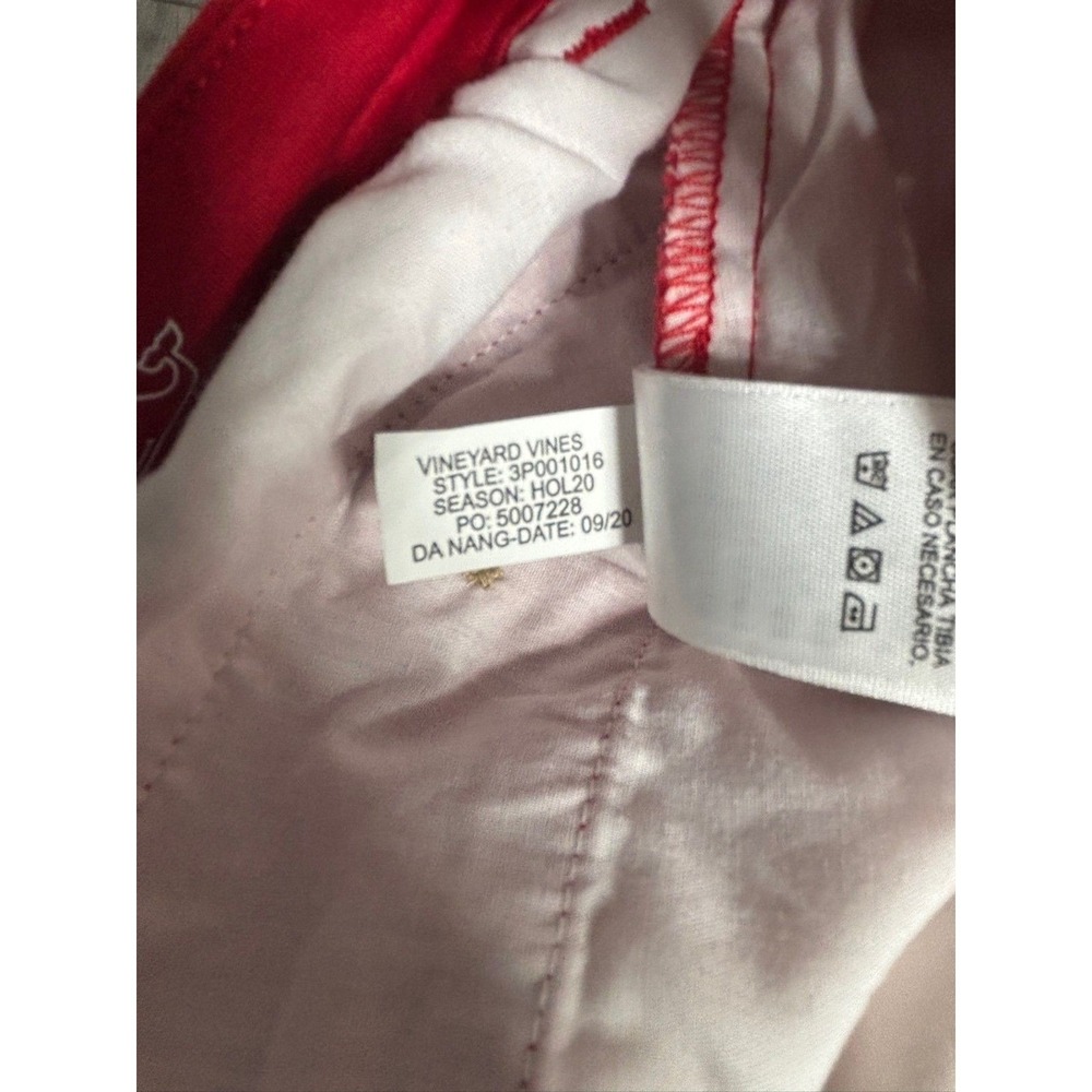 Vineyard Vines Breaker Pant 16 Red Velvet Boys Straight Leg Chino New With Tags - Picture 12 of 13